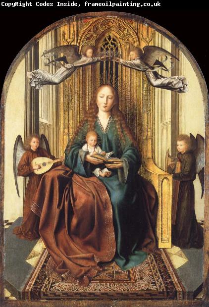 Quentin Massys The Virgin and Child Enthroned,with four Angels